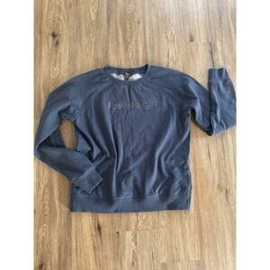 Henri bendel blue sweatshirt #bendelgirl size Medium/Large